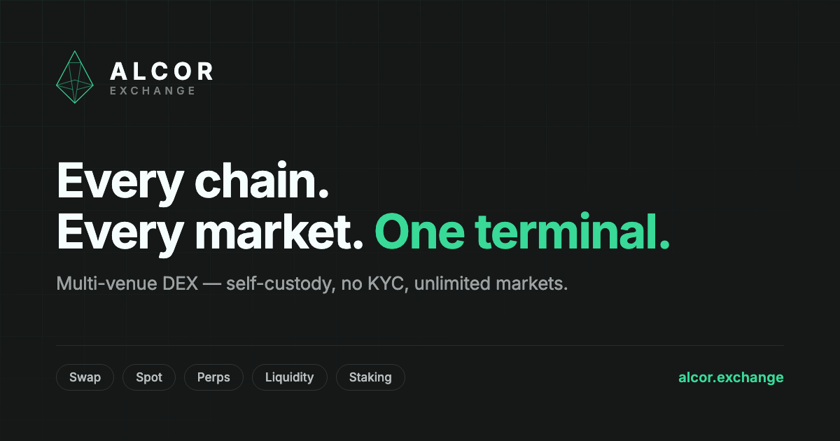Screenshot of alcor.exchange